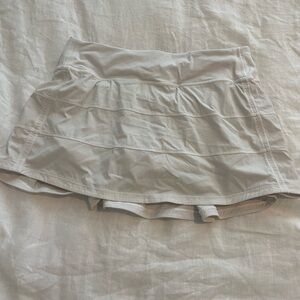 Lululemon white tennis skirt with ruffles in the back!!